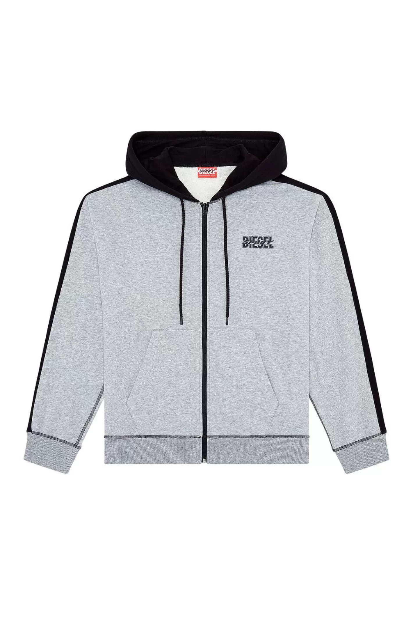 Sweatshirts*Herren Diesel Amst-Abram-Ht32 Grau/Schwarz