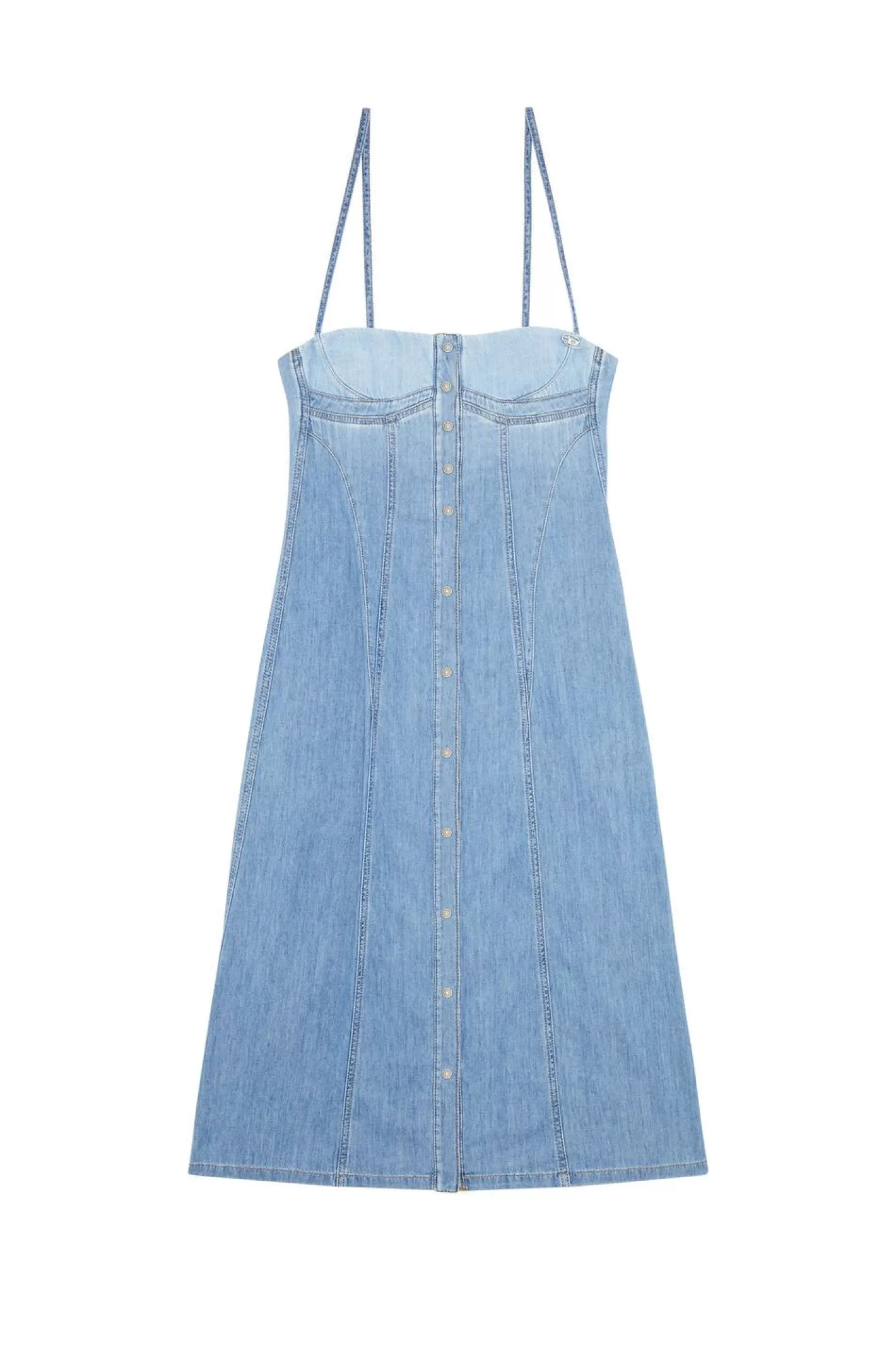 Kleider Und Latzhosen*Damen Diesel De-Dressy Hellblau