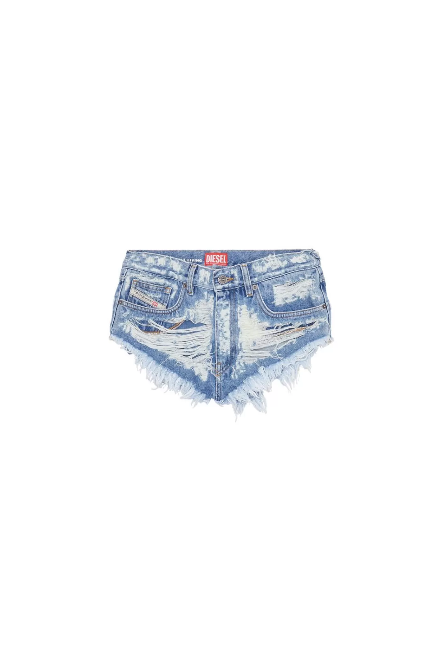 Hosen Und Shorts*Damen Diesel De-Nalur Hellblau