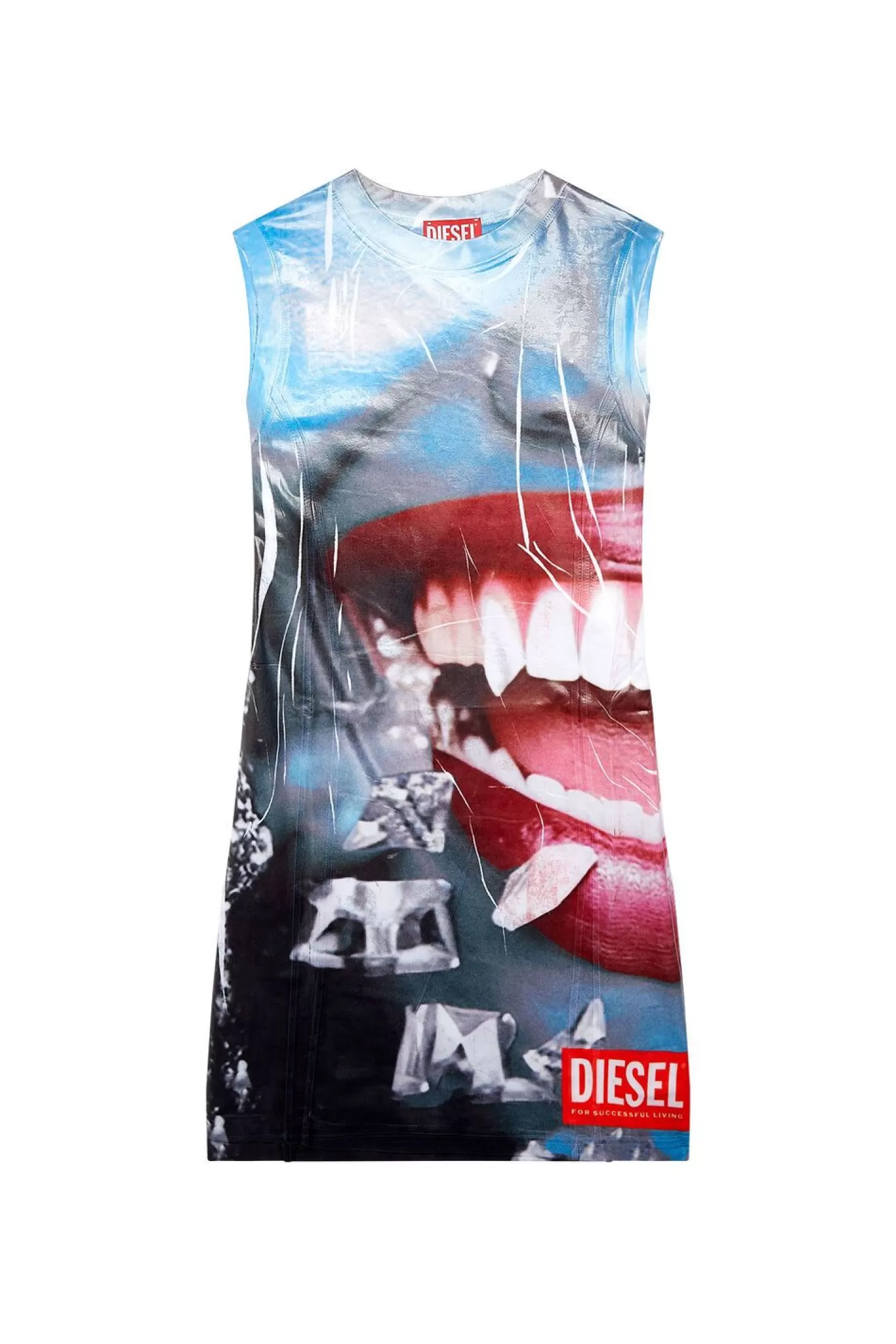 Kleider Und Latzhosen*Damen Diesel D-Faces Blau