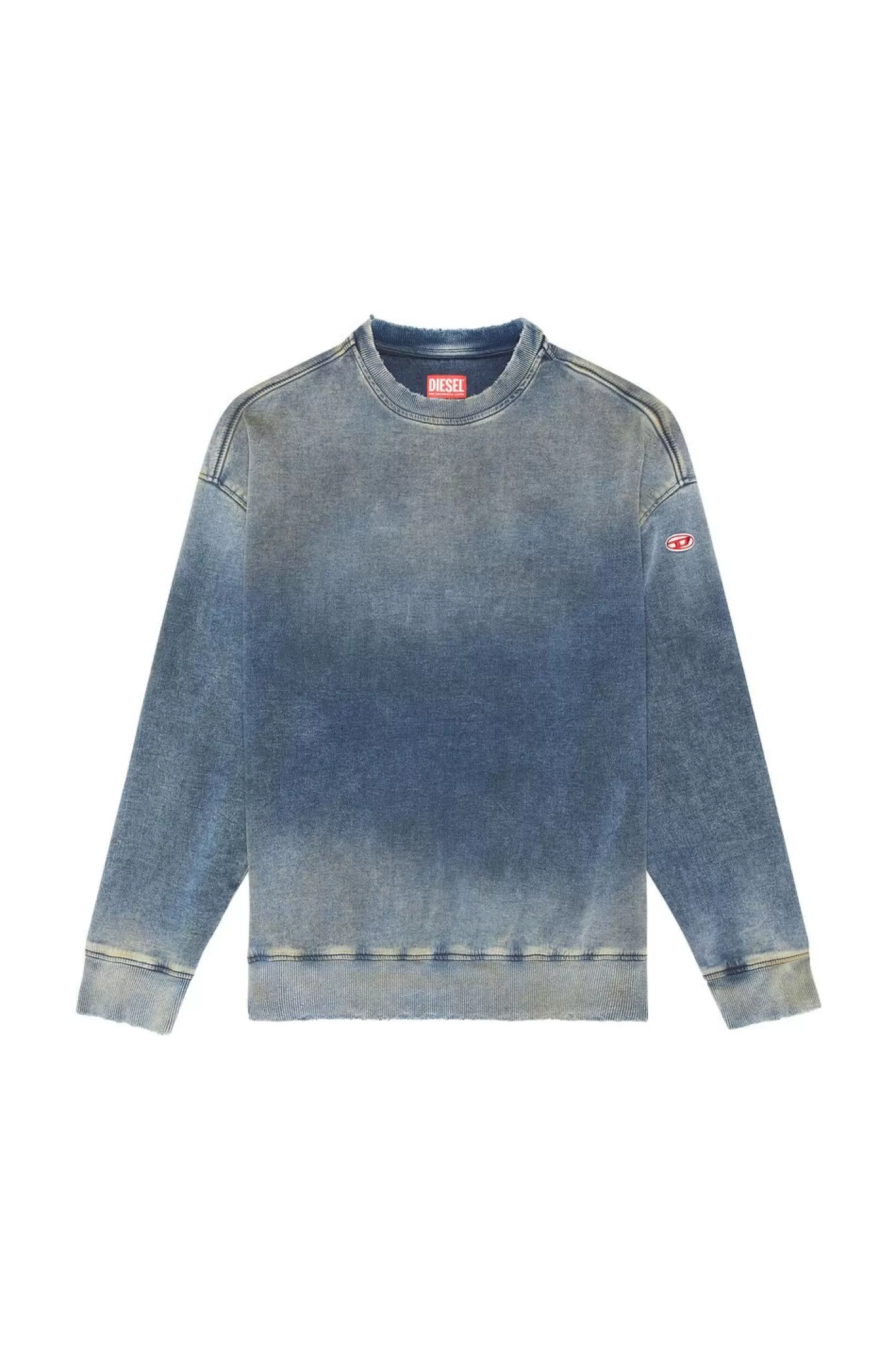 Sweatshirts*Herren Diesel D-Krib-Ne Mittelblau