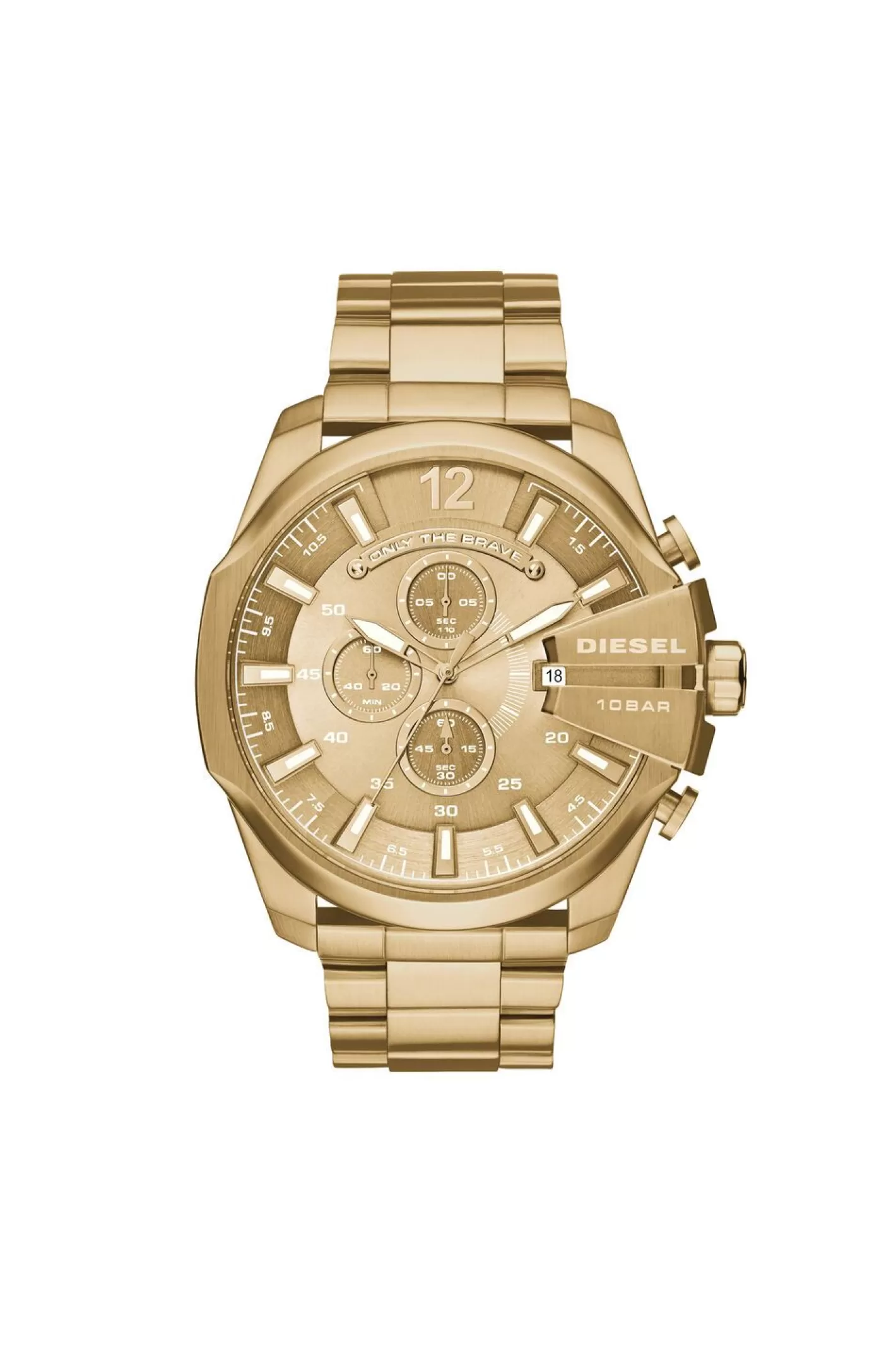 Uhren*Herren Diesel Dz4360 Mega Chief Gold