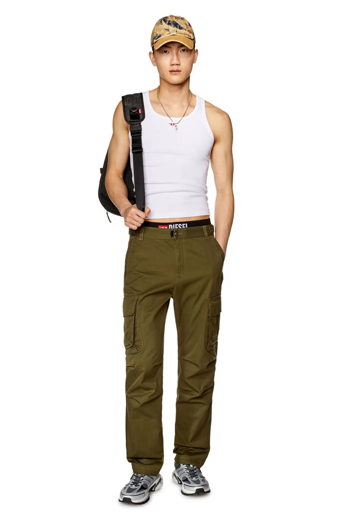 Hosen Und Shorts*Herren Diesel P-Argym Armeegrun