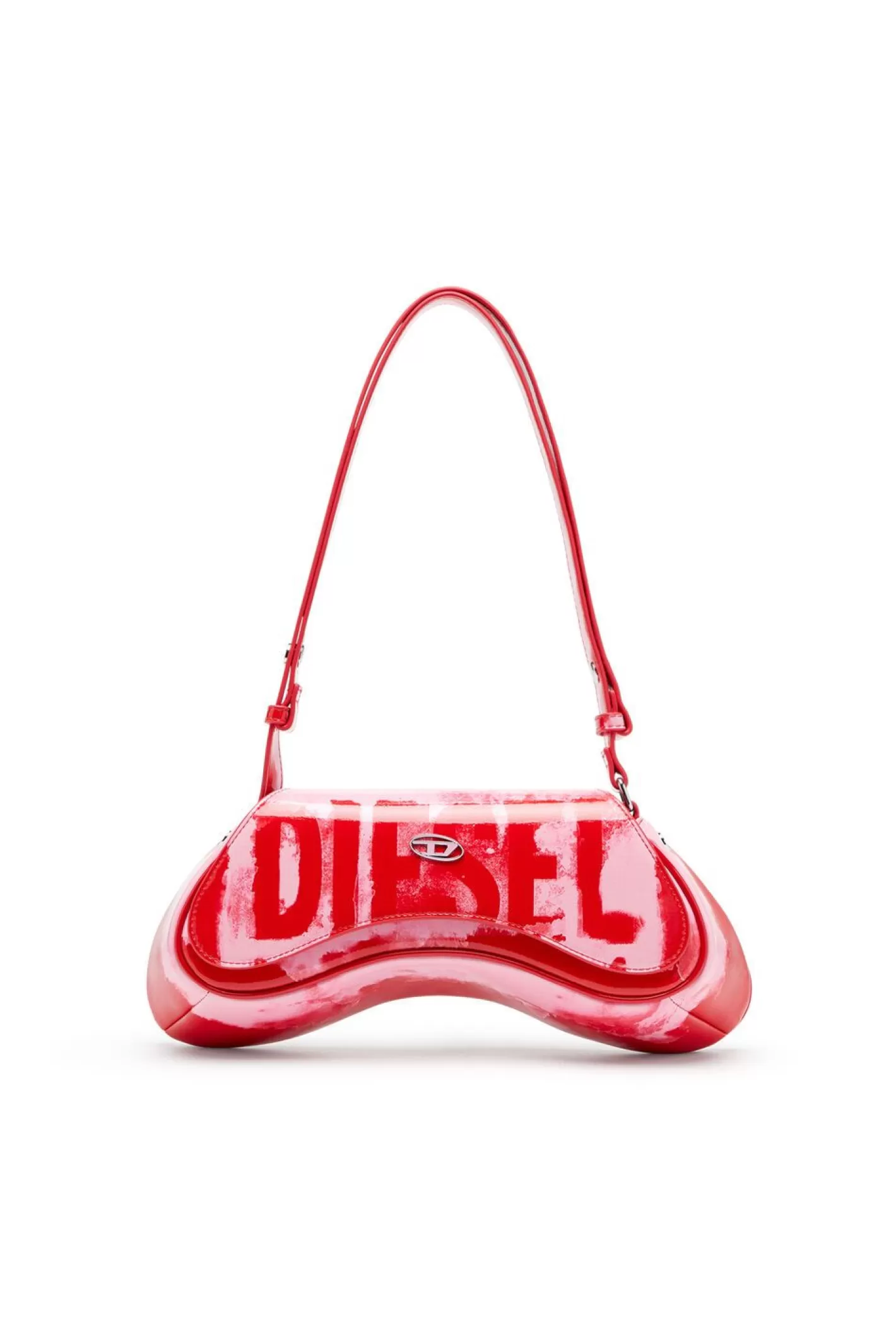 Schultertaschen*Damen Diesel Play Crossbody Rosa/Rot