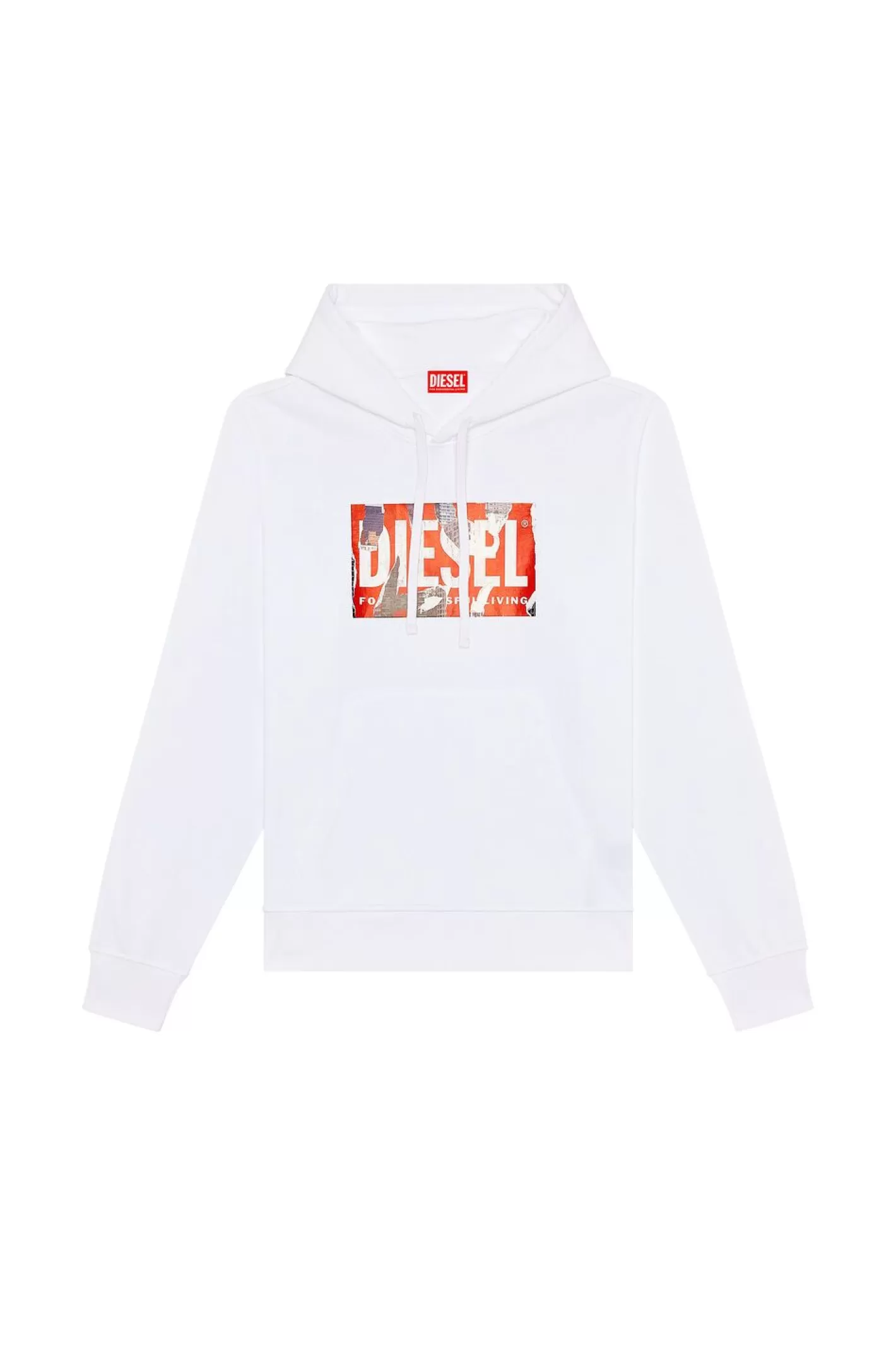 Sweatshirts*Herren Diesel S-Ginn-Hood-L4 Weis