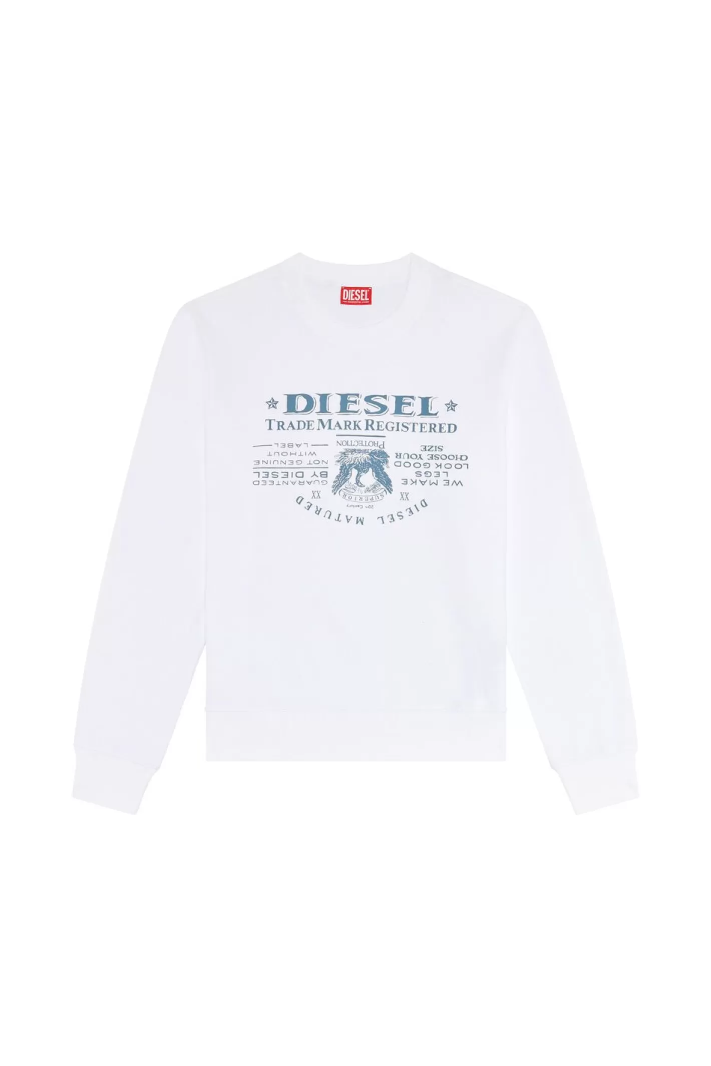 Sweatshirts*Herren Diesel S-Ginn-L2 Weis