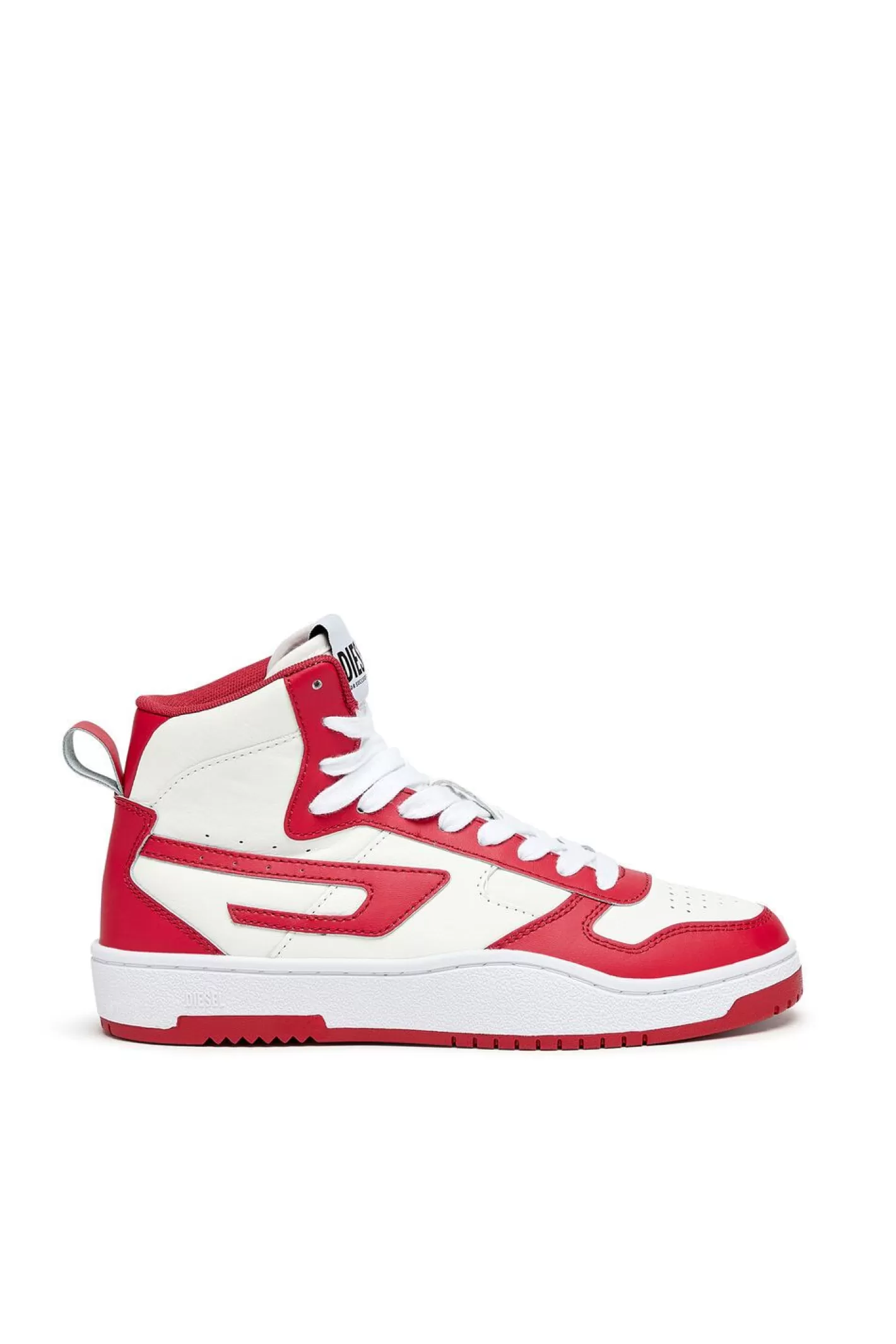 Sneakers*Damen Diesel S-Ukiyo V2 Mid W Weiss/Rot