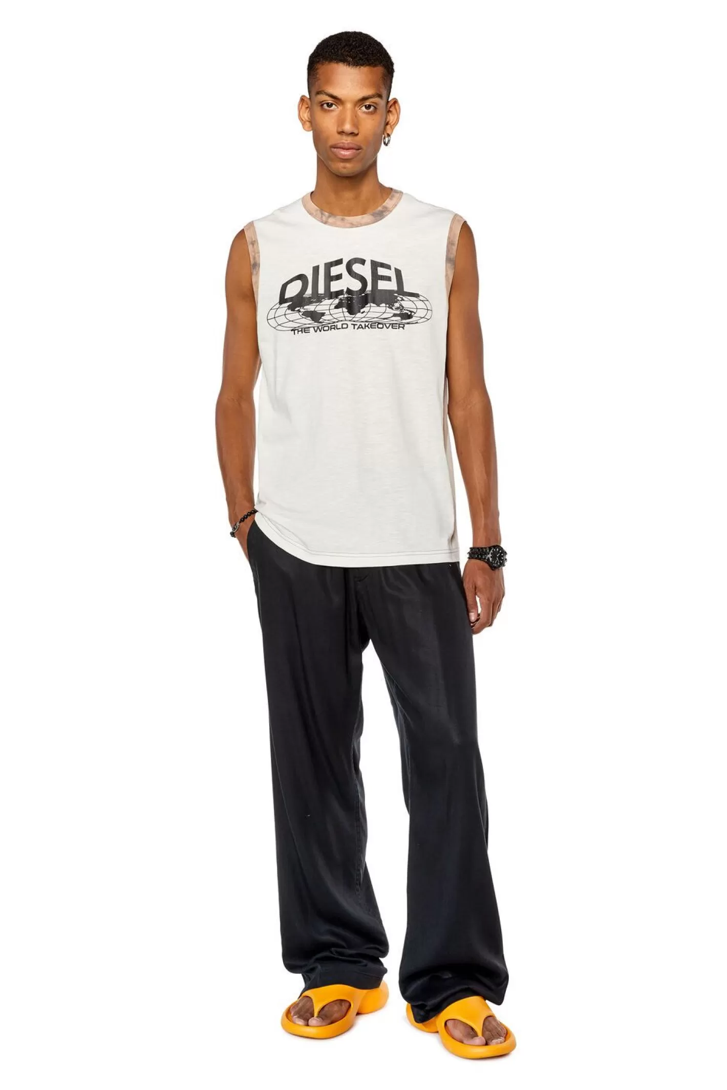 T-Shirts*Herren Diesel T-Bisco-L1 Weis