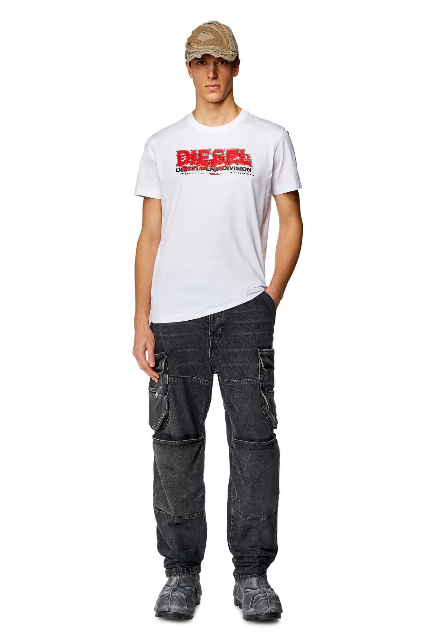 T-Shirts*Herren Diesel T-Diegor-K70 Weis