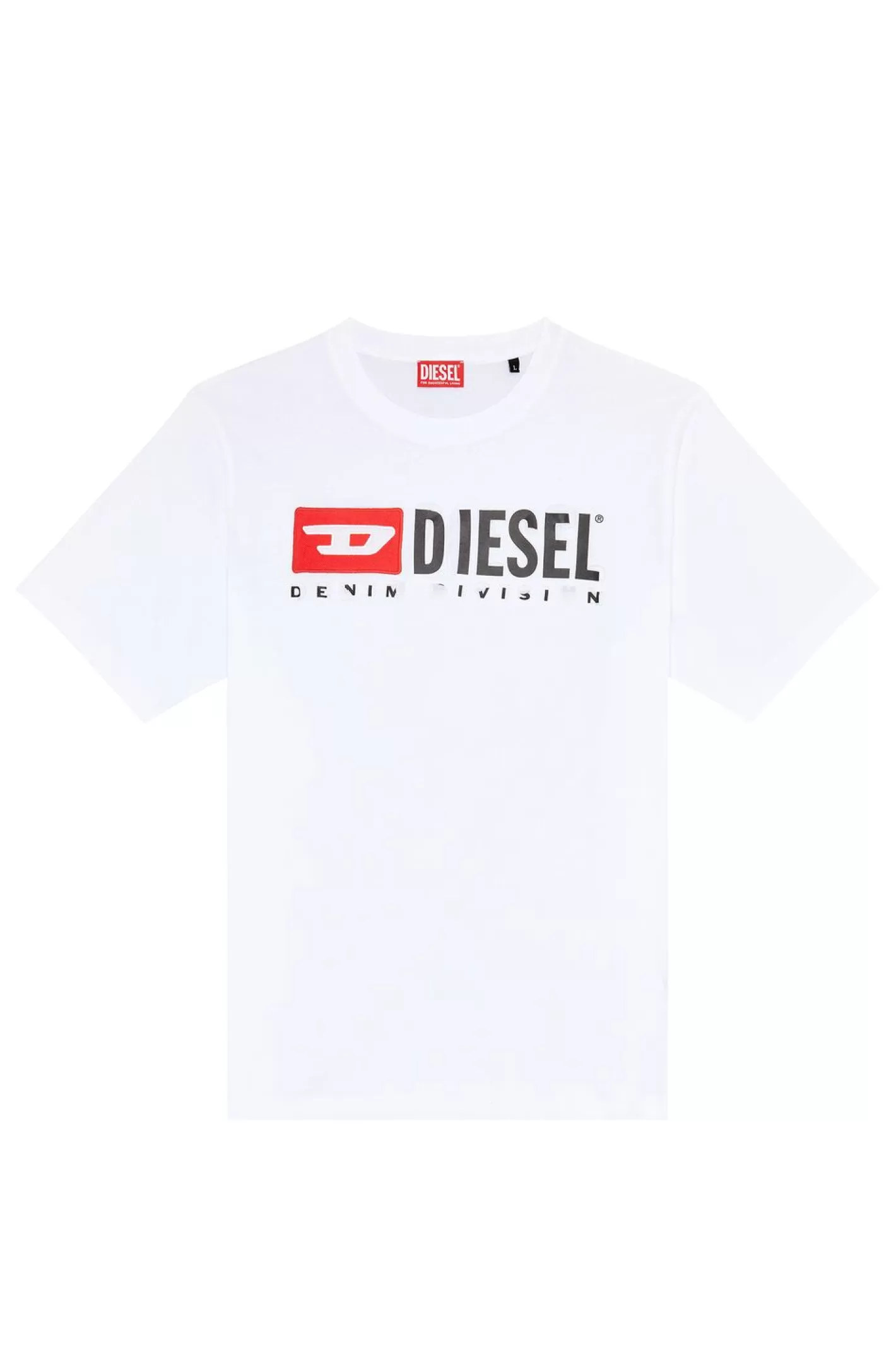 T-Shirts*Herren Diesel T-Just-Divstroyed Weis