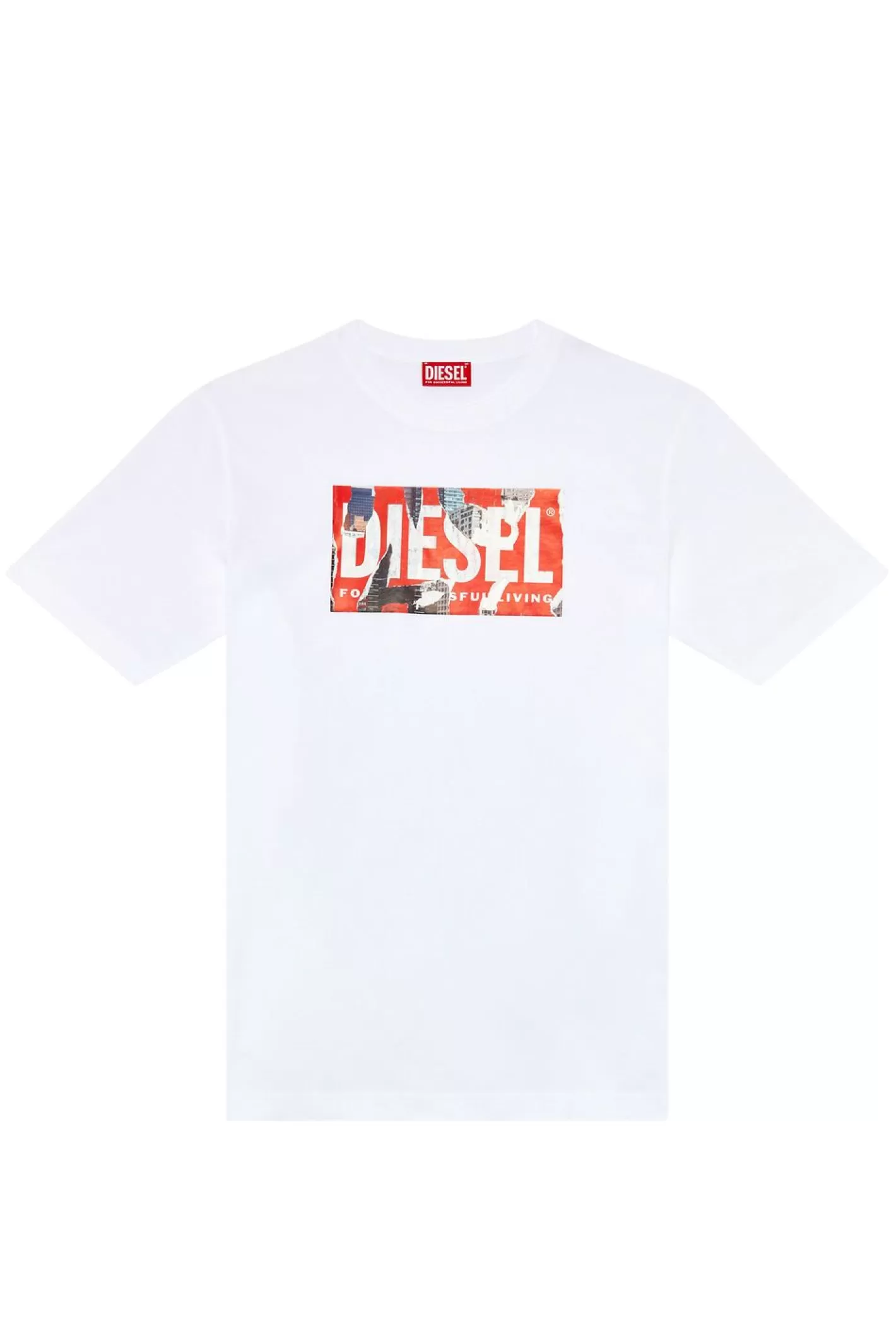 T-Shirts*Herren Diesel T-Just-L13 Weis