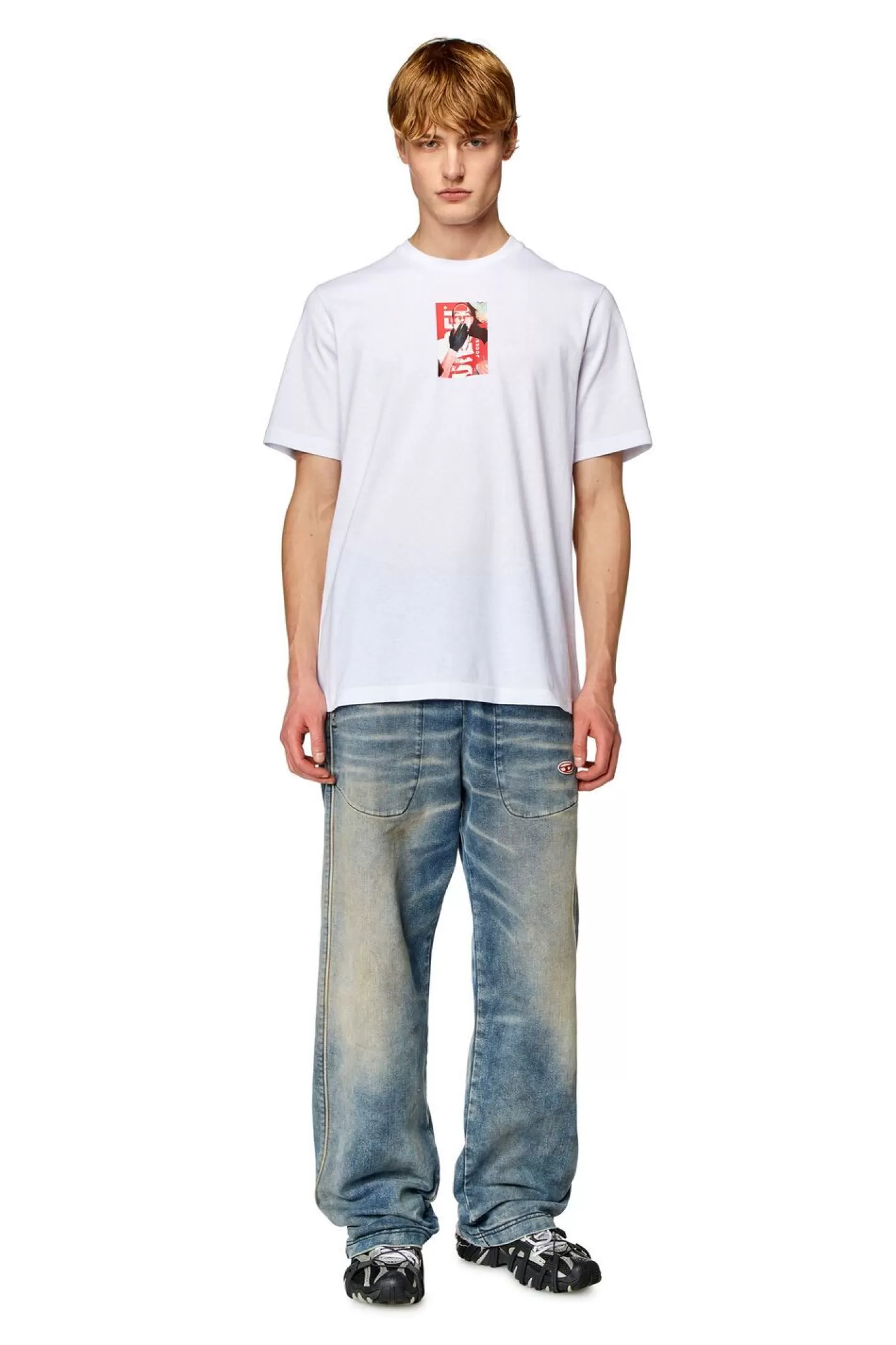 T-Shirts*Herren Diesel T-Just-N11 Weis