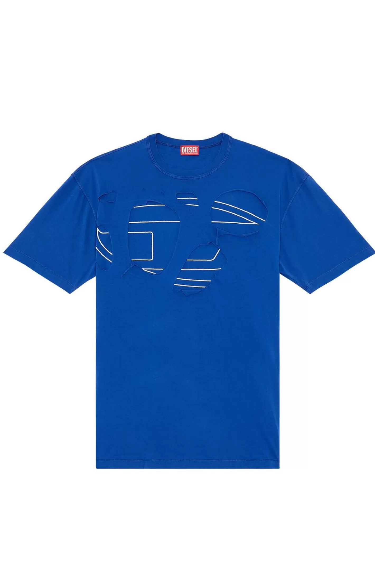 T-Shirts*Herren Diesel T-Strapoval Blau